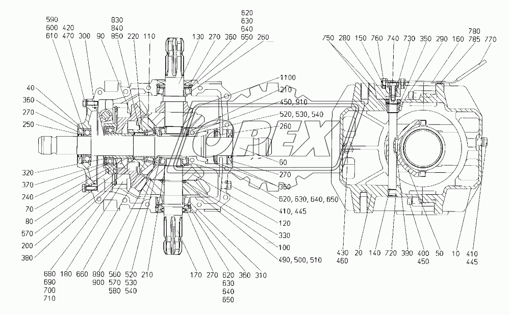 Gear box Zirkon 10/400-600 K 1