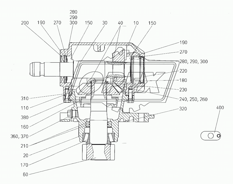 Miter gear Zirkon 10 K RE