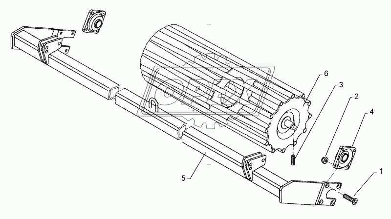 Tube bar roller RSW D540-2.25