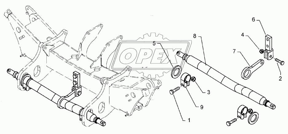 Lower link connection D68/P L3 Z3 GEK