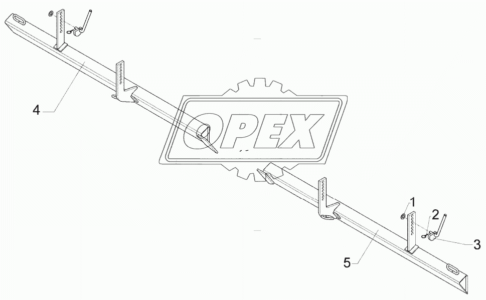 Levelling bar, front Zirkon 10/500-K