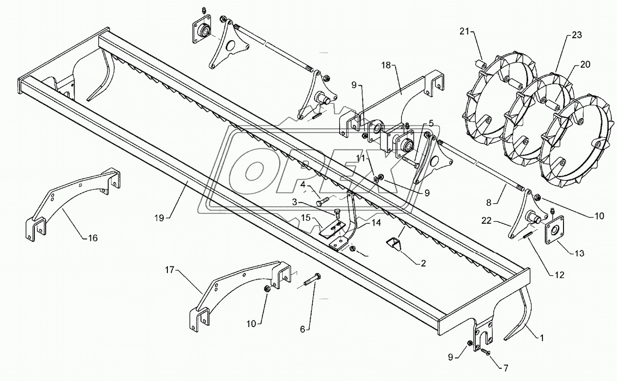 Trapezering roller TRW D500-250-B-20R