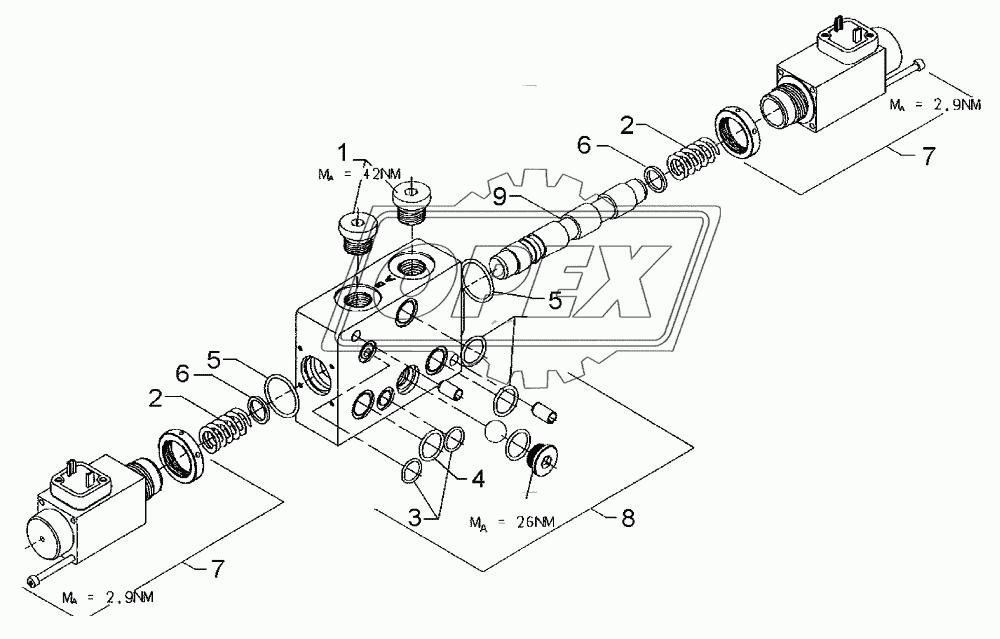 Valve 6/3 LD8SE4D2525