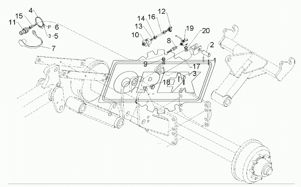 HY-assembly lift linkage DZ 110x450