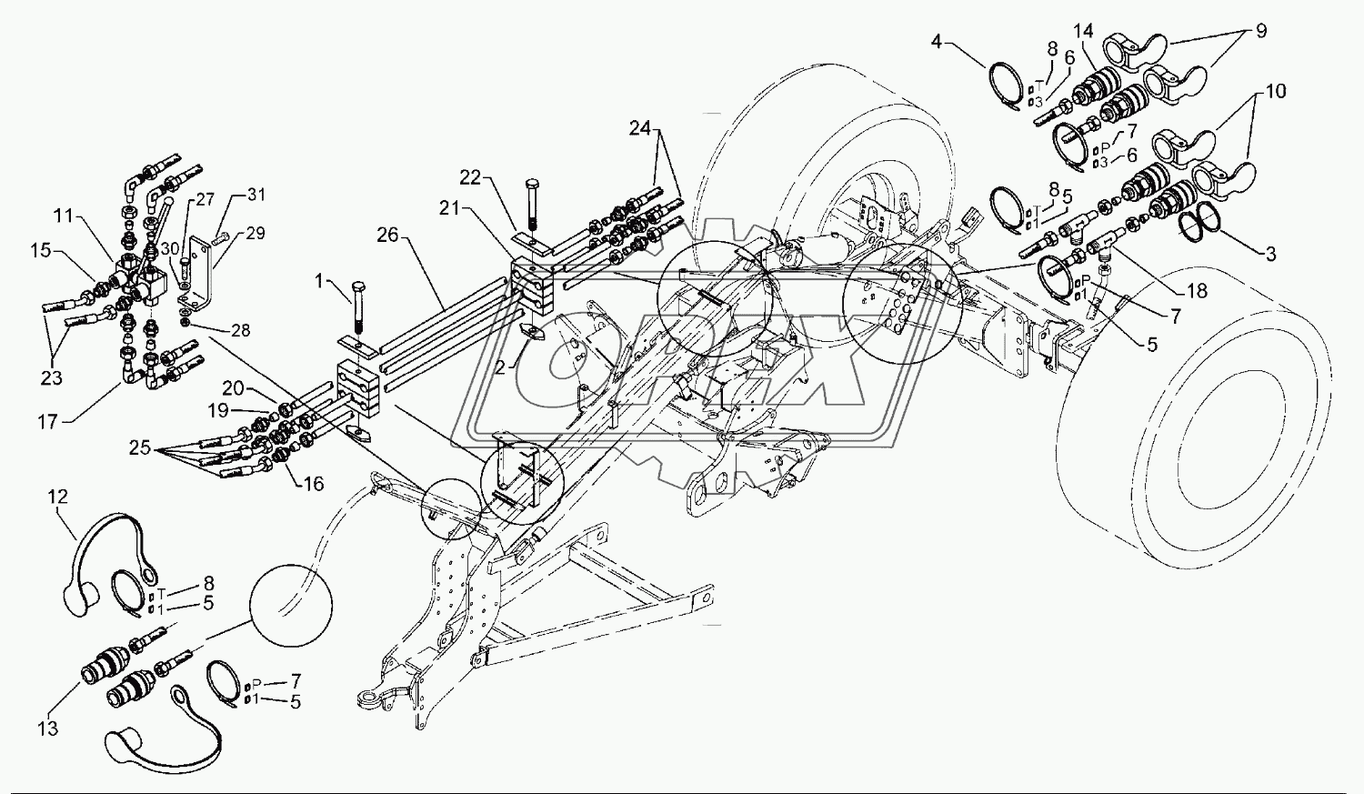 Hydraulic pipe Zirkon 9 KA