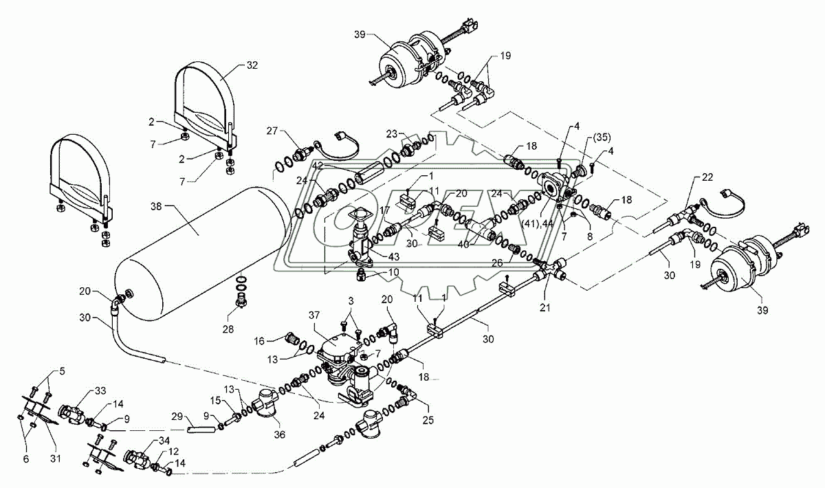 Compressed-air brake Zirkon 9 KA