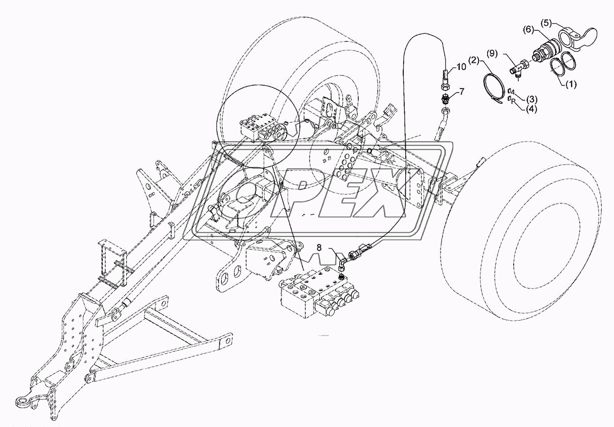 HY-pipe assembly track marker Zirkon 9 KA S