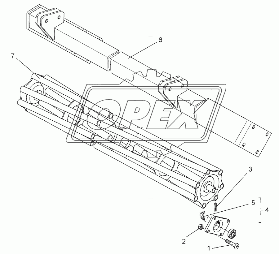 Tube bar roller RSW D400-2,5m