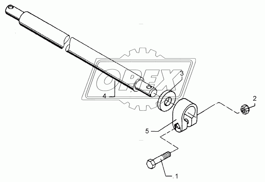 Lower link connection D55/P L2 Z2