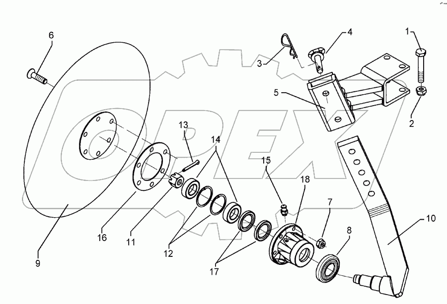 Feeding disc D450/60x20 LI Zirkon