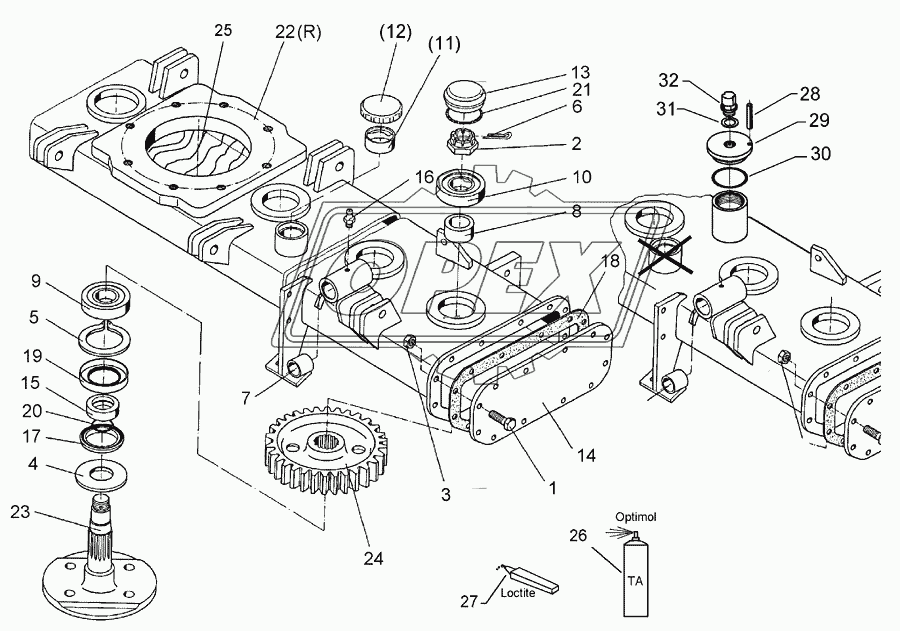 Gear bed Zirkon 9/400