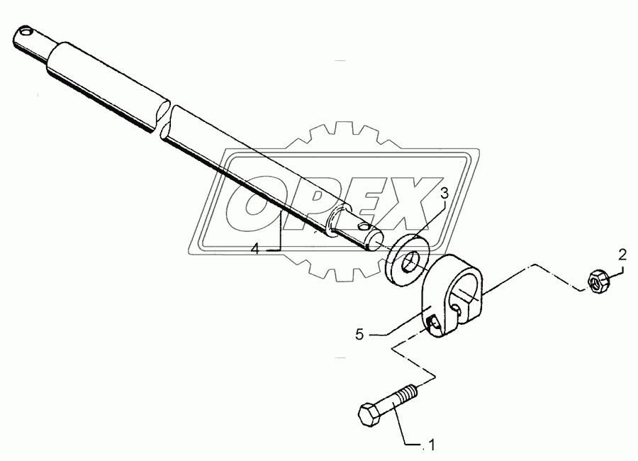 Lower link connection D55/P L2 Z2