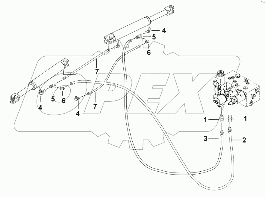  Steering hydraulic assembly