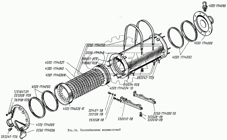 Теплообменник водомасляный