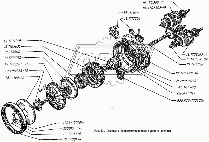 Передача гидромеханическая (узлы и детали) 2