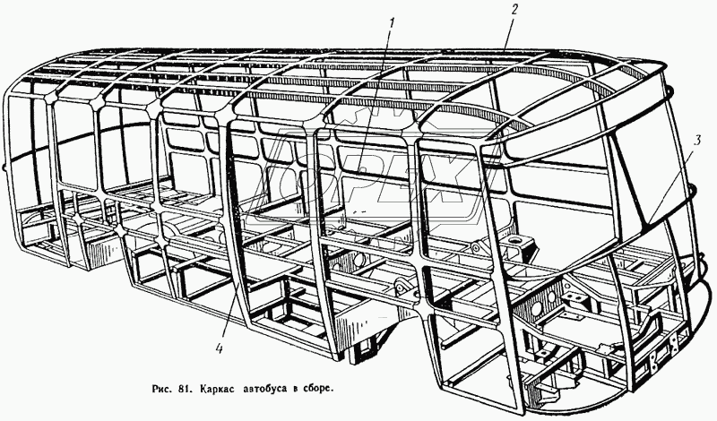 Каркас автобуса в сборе