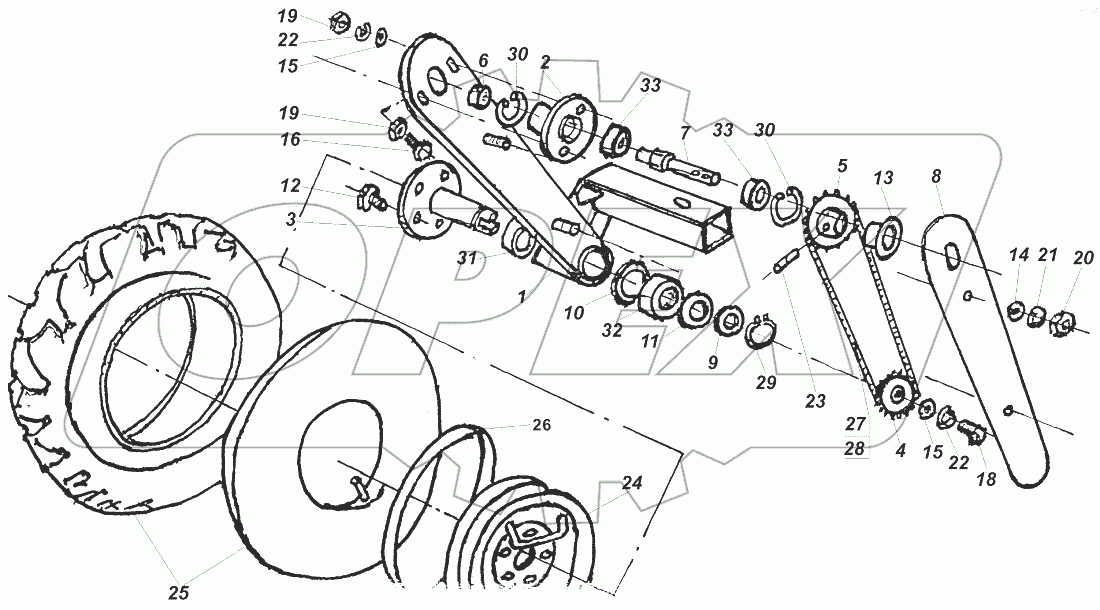  КОЛЕСО ОПОРНОЕ С ПРИВОДОМ