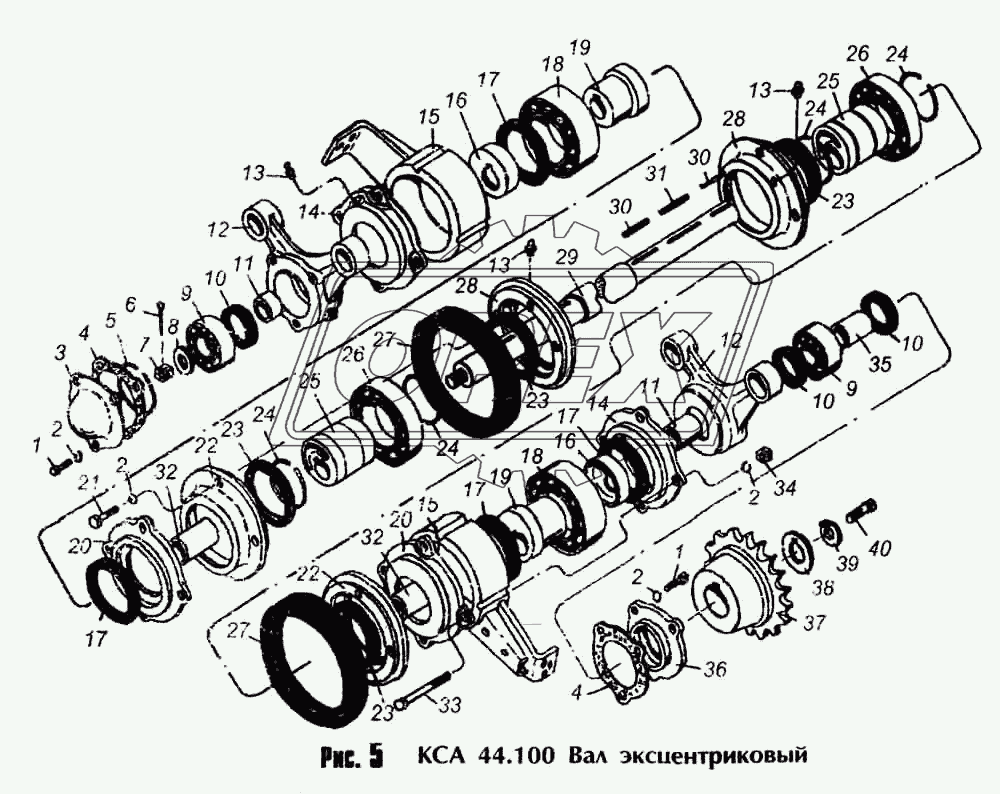 КСА 44.100 Вал эксцентриковый