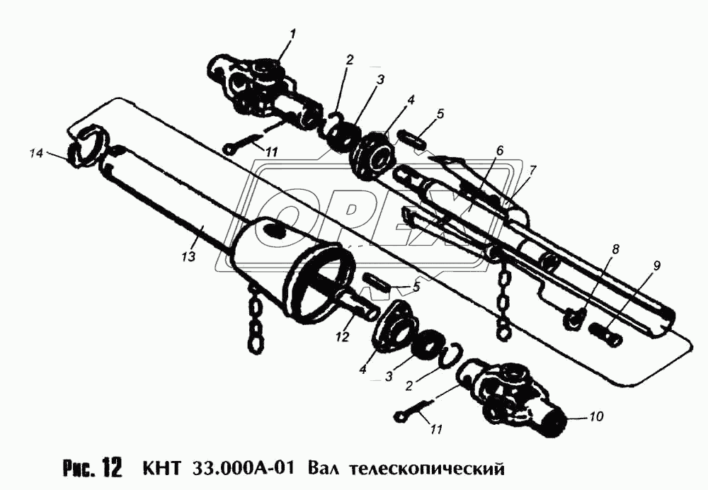 КНТ 33.000А-01 Вал телескопический