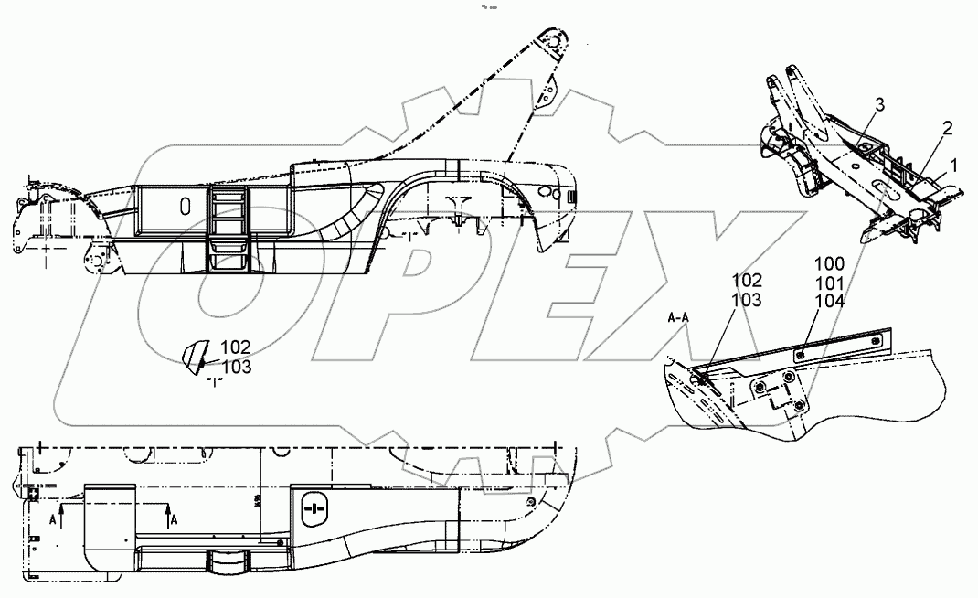  PANELLING LEFT ATTACHMENT