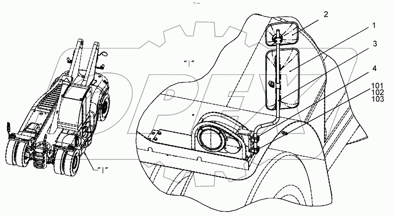  OUTSIDE MIRROR ASSEMBLY