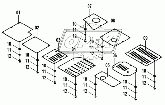 Нижняя часть поворотной платформы