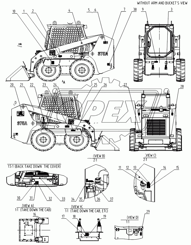 34C1466 004 DECAL GROUP