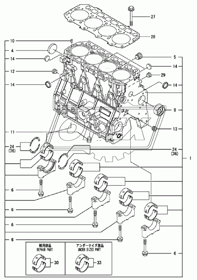 40C0863 000 CYLINDER BLOCK