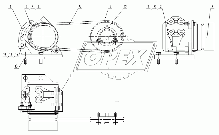 40C0624 007 COMPRESSOR BRACKET