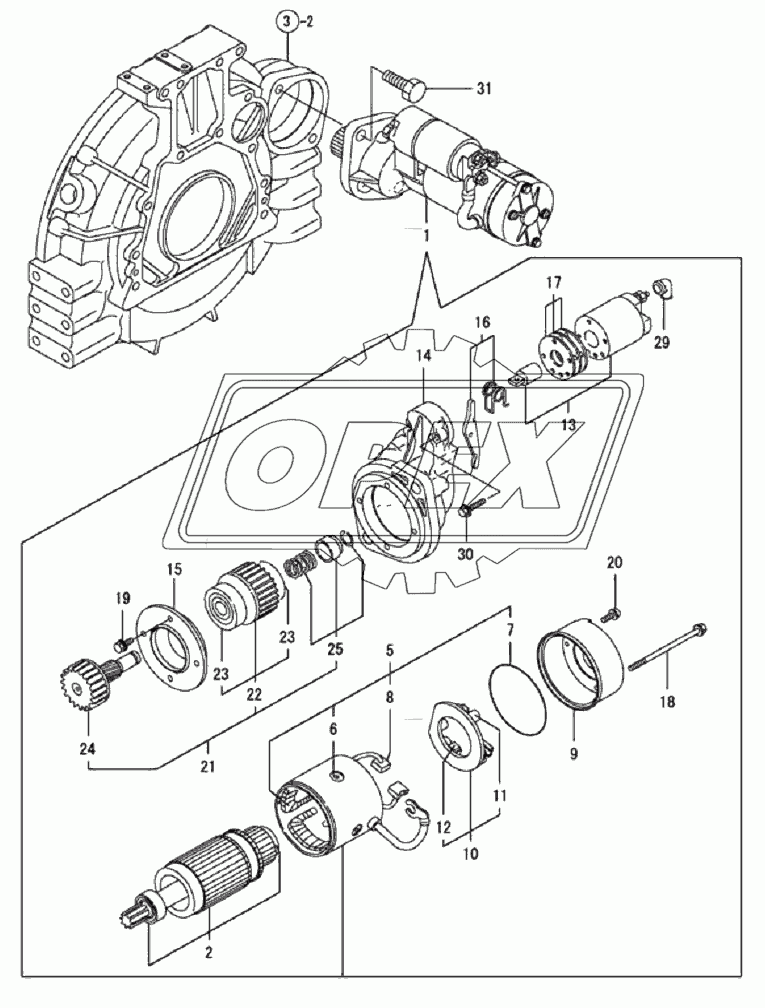 40C0863 000 STARTING MOTOR