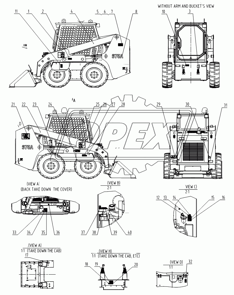 34C1467 005 DECAL GROUP