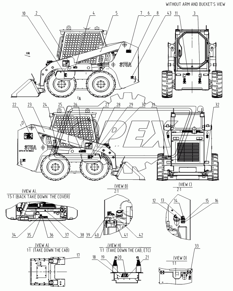 34C1468 005 DECAL GROUP