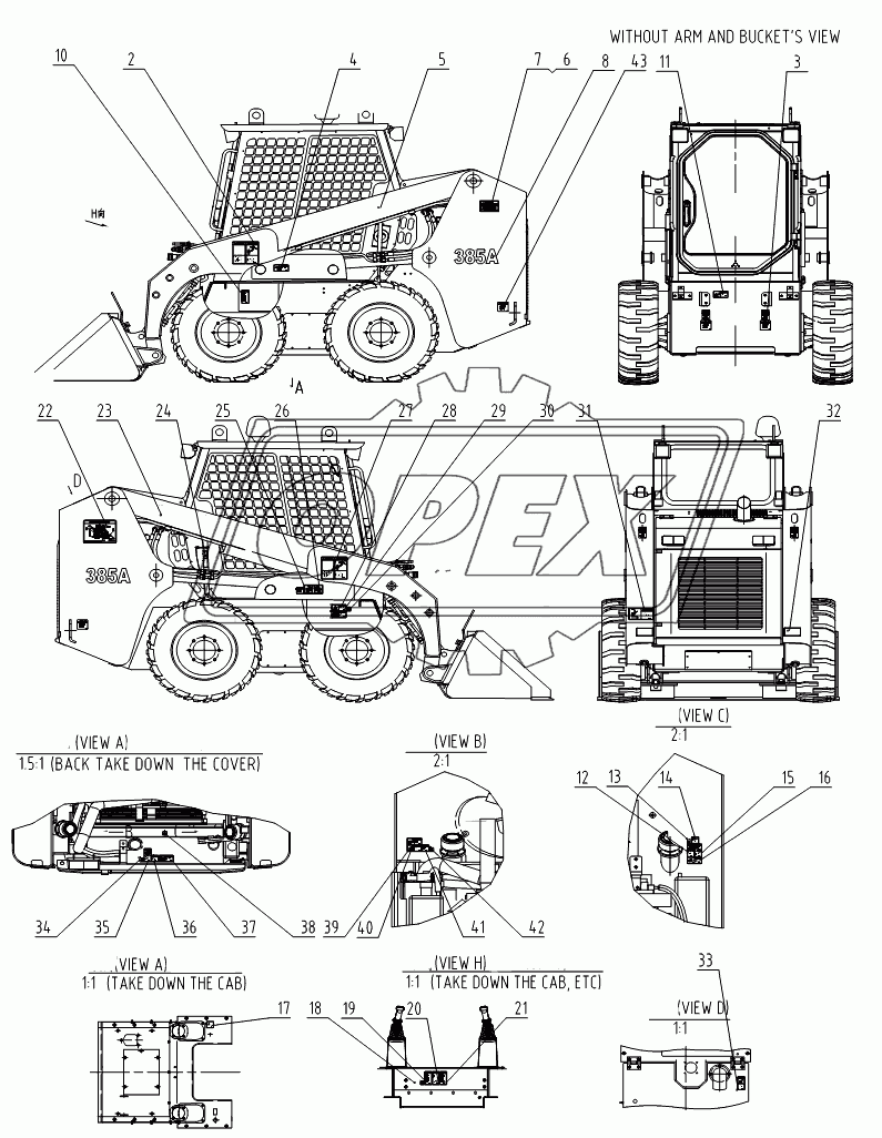 34C1494 005 DECAL GROUP