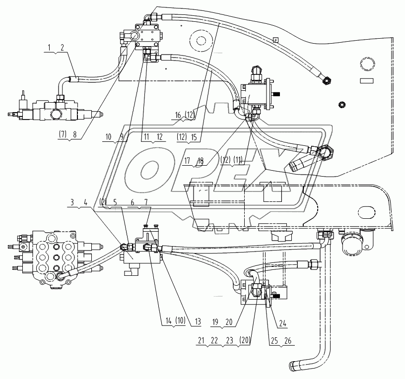 15E0289 002 HYDRAULIC SYSTEM