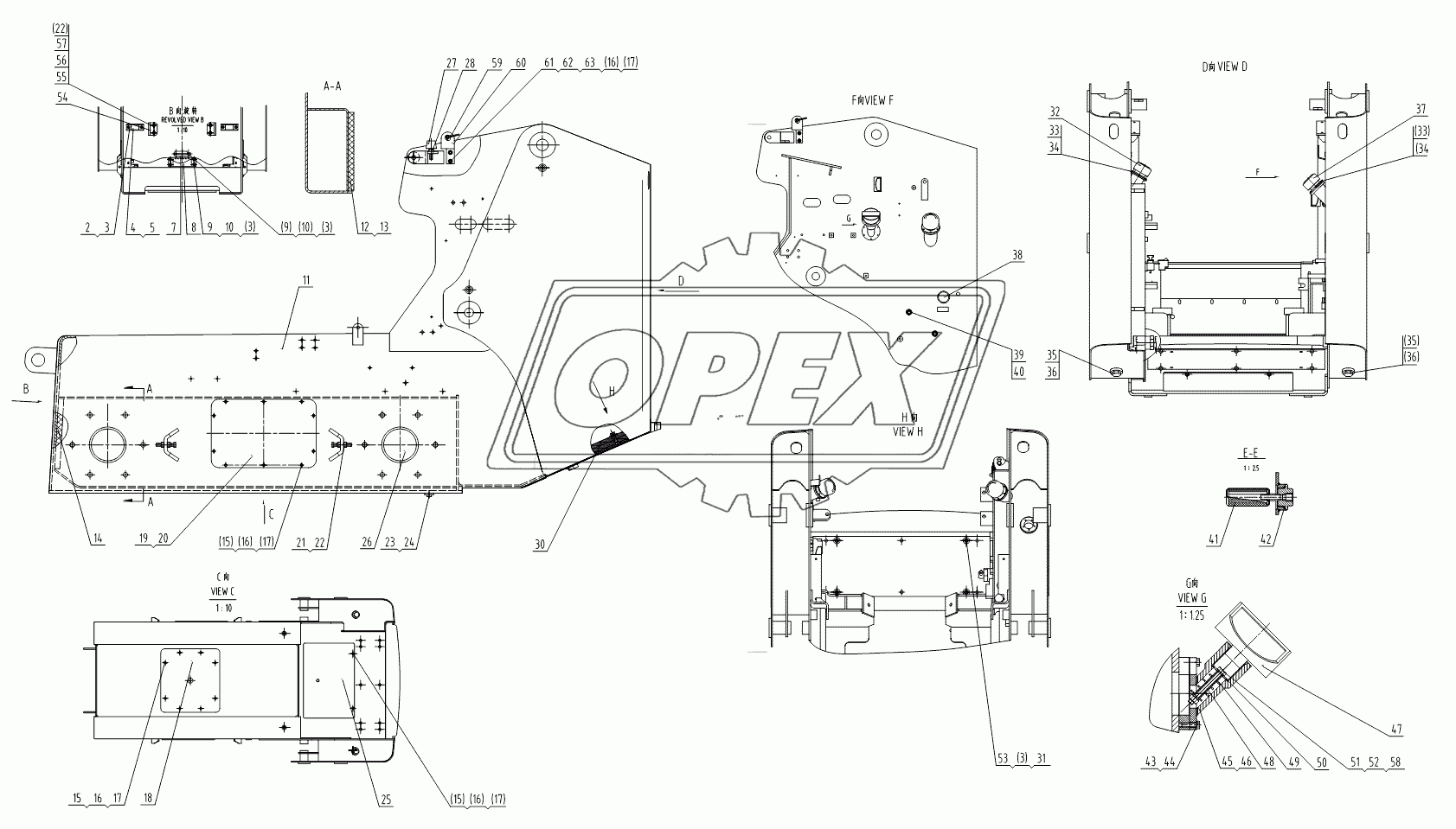 30E0297 011 FRAME SYSTEM