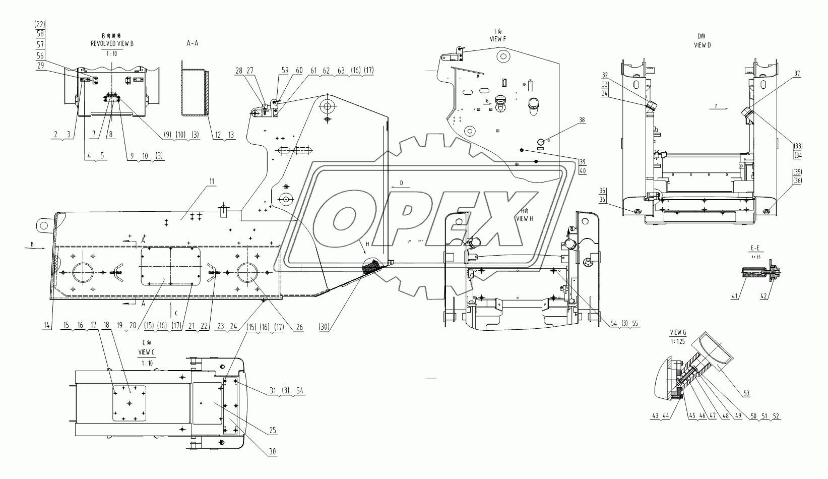 30E0488 008 FRAME SYSTEM