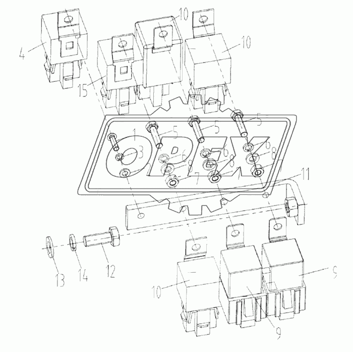 46C1286 Реле (двигатель Weichai D226B-4)