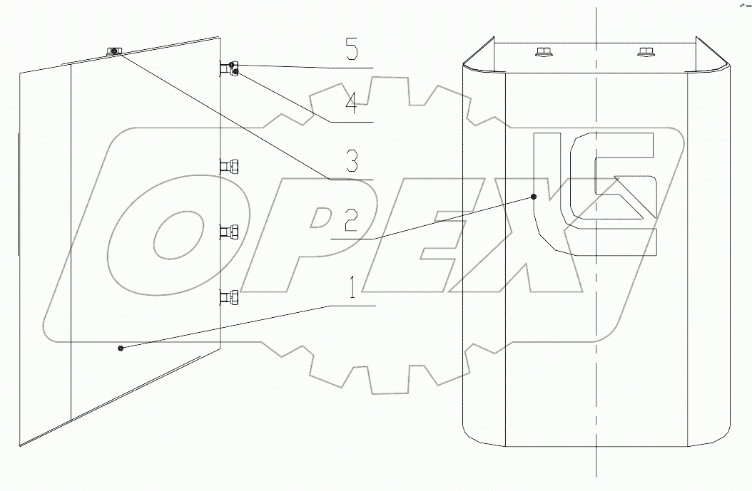 45E1554_001_00 FRONT COUNTER-WEIGHT