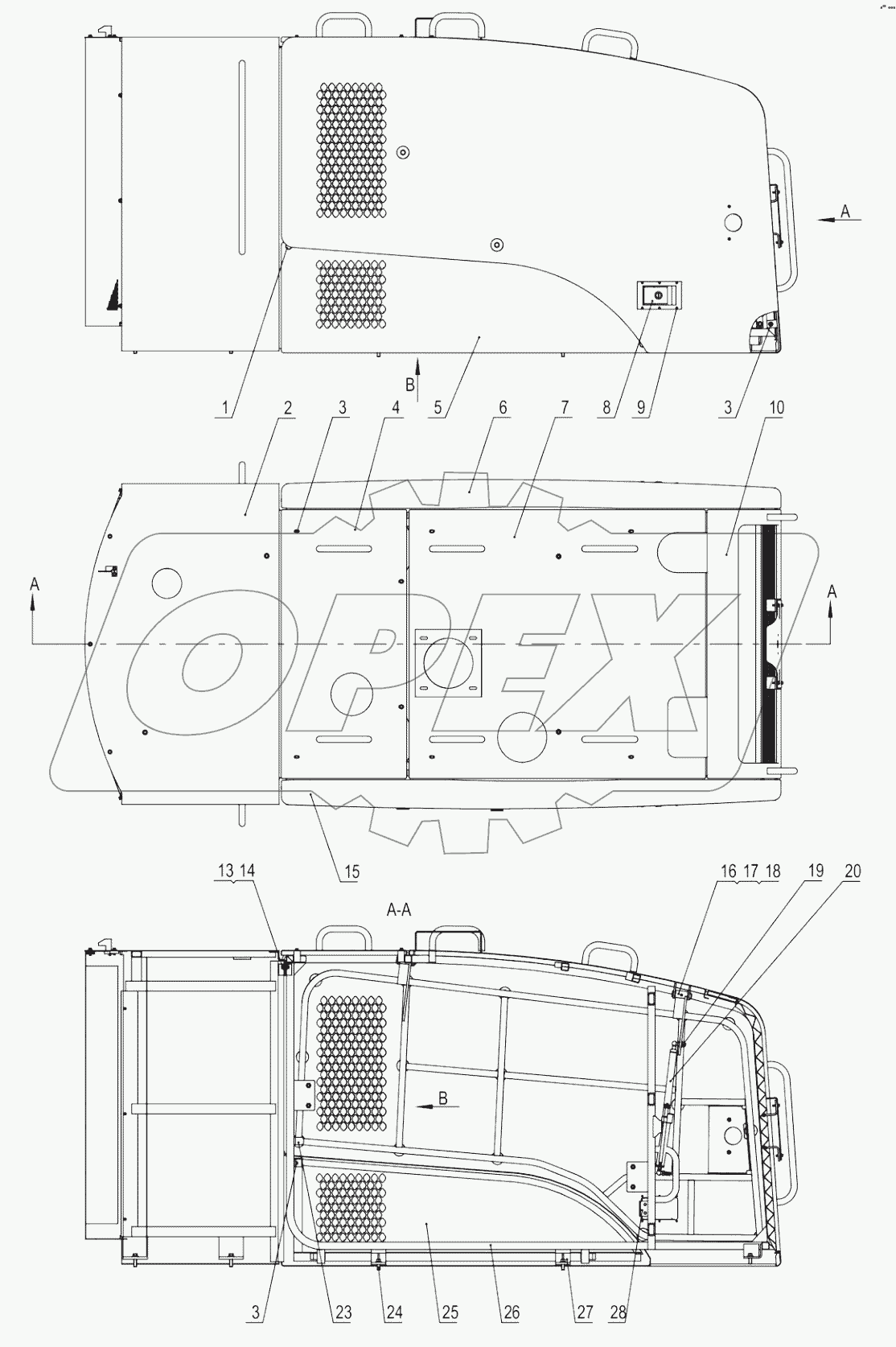 44Y0408_000_00 ENGINE HOOD AS