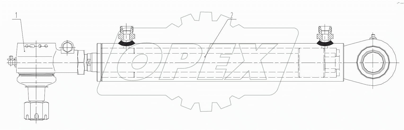 10C1681_000_00 FRONT WHEEL STEERING CYLINDER