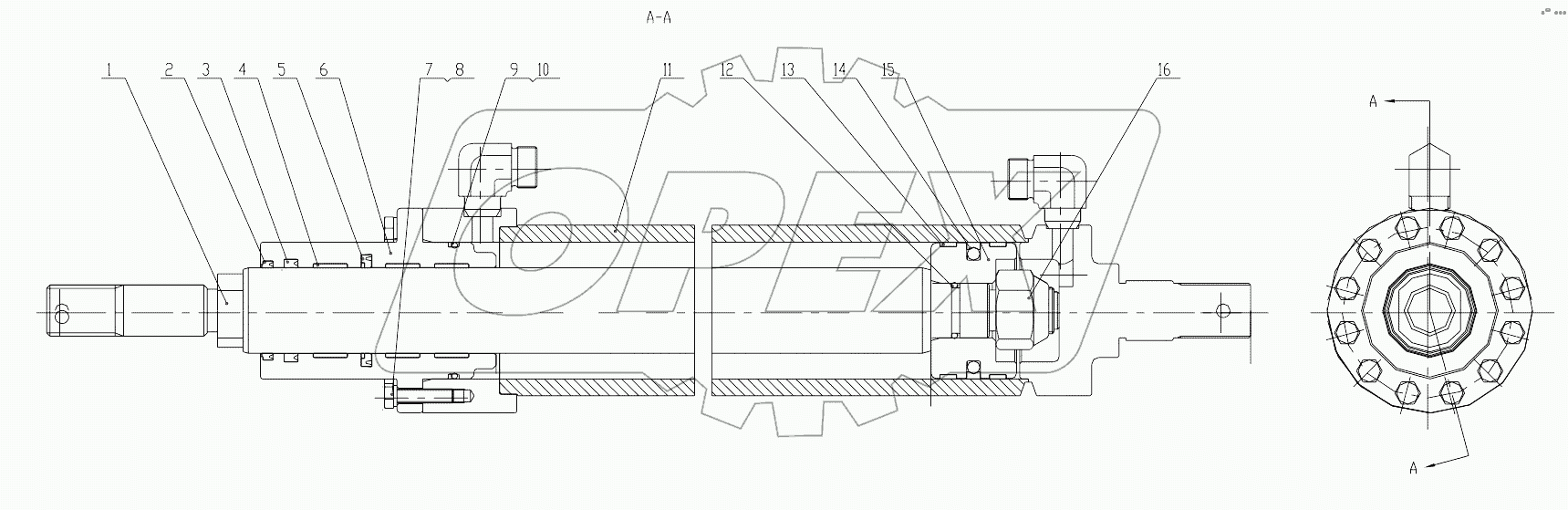 10C0694_004_00 BLADE SIDESHIFT CYLINDER