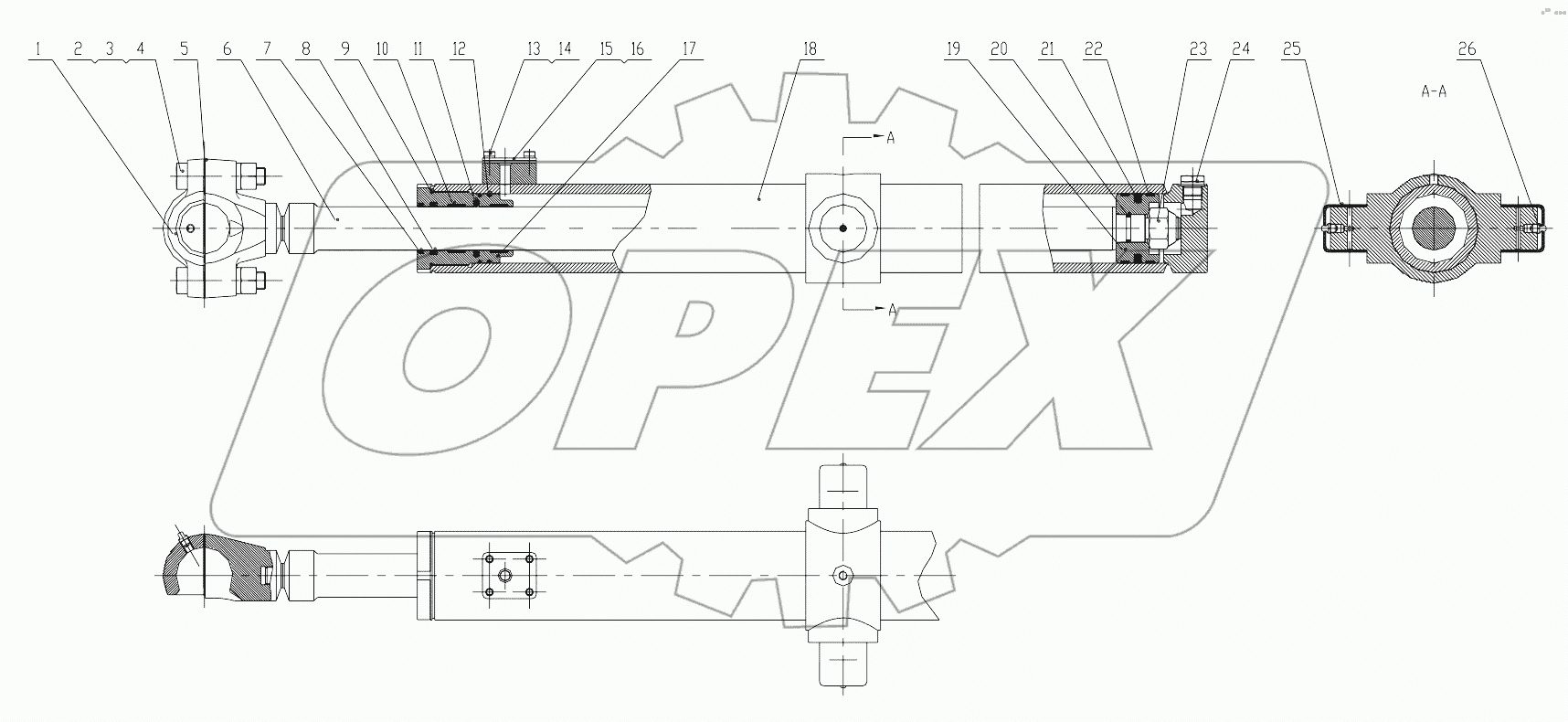 10C0695_007_00 BLADE LIFT CYLINDER