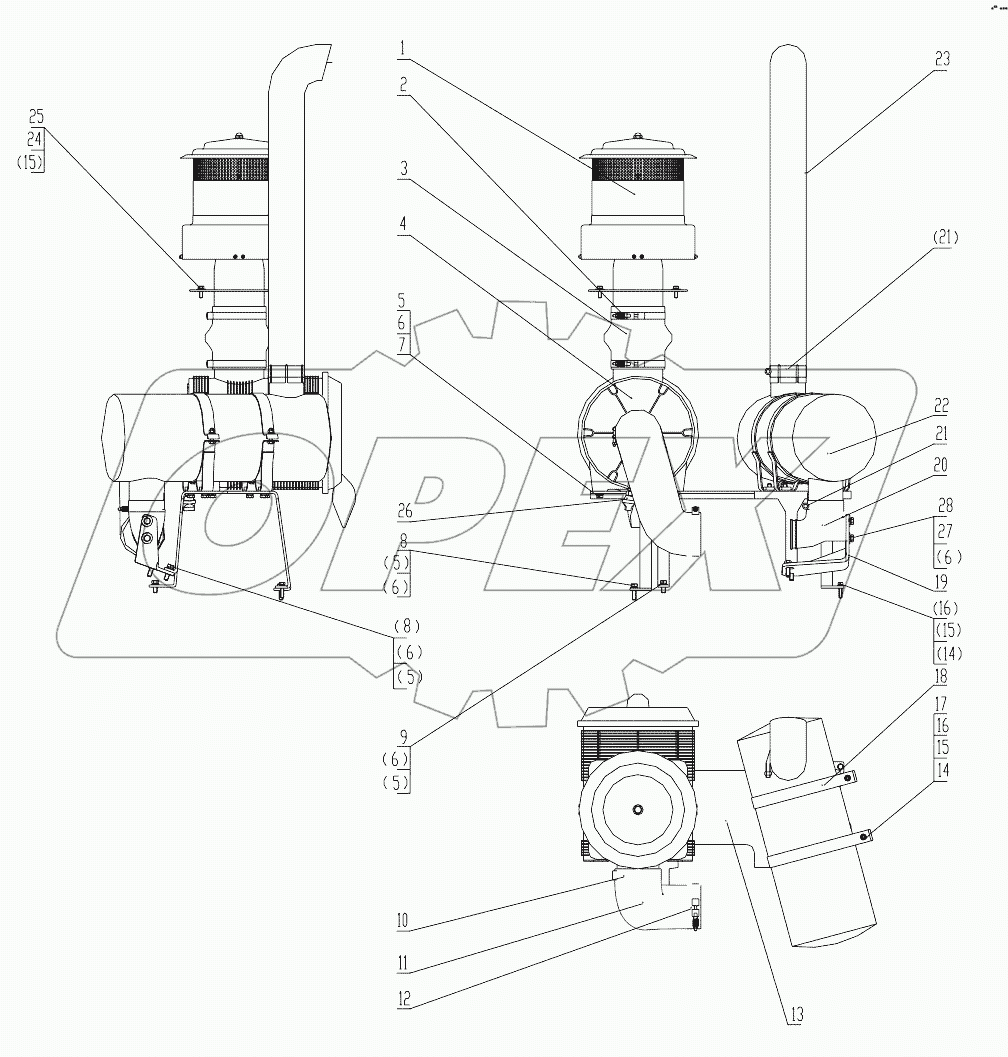 00Y0055_001_00 INTAKE AND EXHAUST SYSTEM