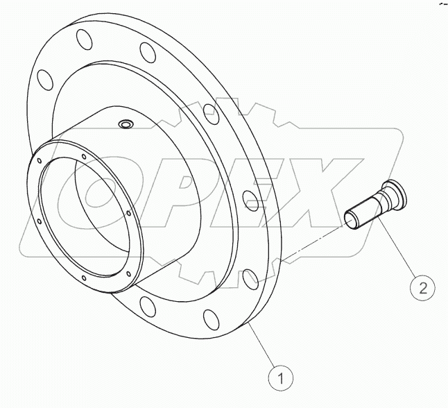 34C2172_001_00 FRONT WHEEL HUB