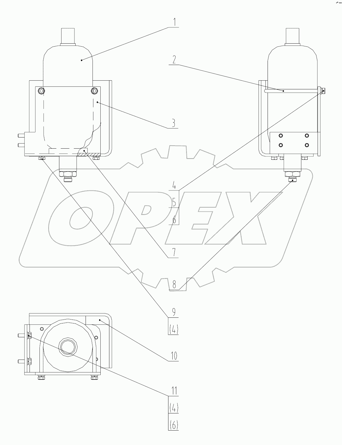 15C0106_000_00 BRAKE ACCUMULATOR MOUNTING