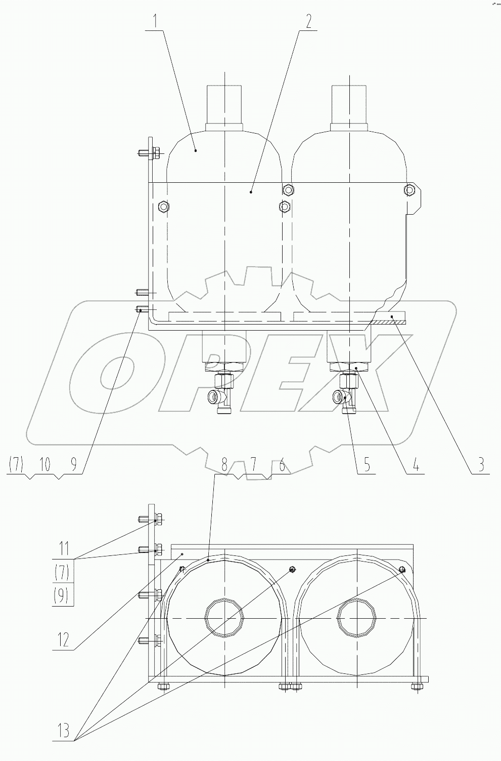 15C0135_002_00 SERVICE BRAKE ACCUMULATOR GP