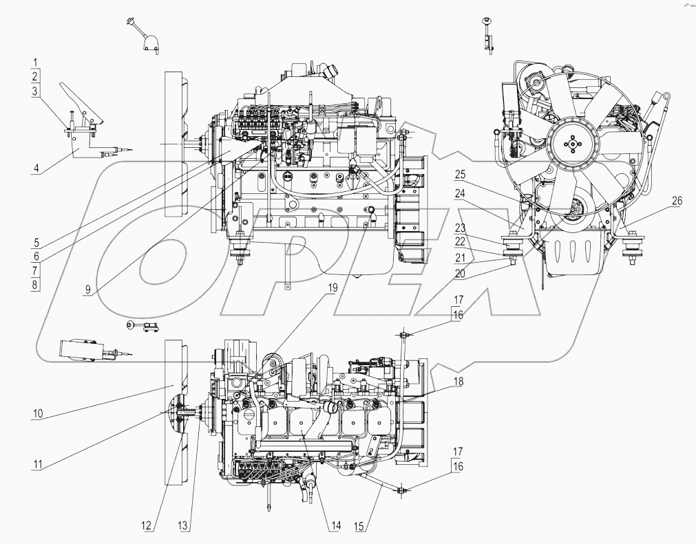 00Y0805_000_00 ENGINE MOUNTING