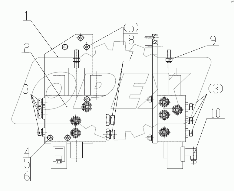 13C0166 001 BRAKE VALVE ASSEMBLY