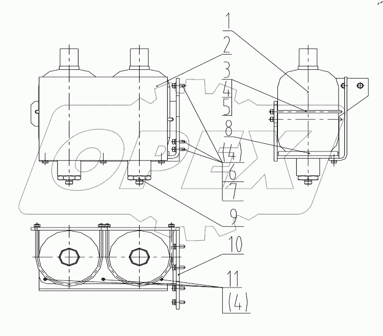  15C0105 000 BRAKE ACCUMULATOR ASSEMBLY