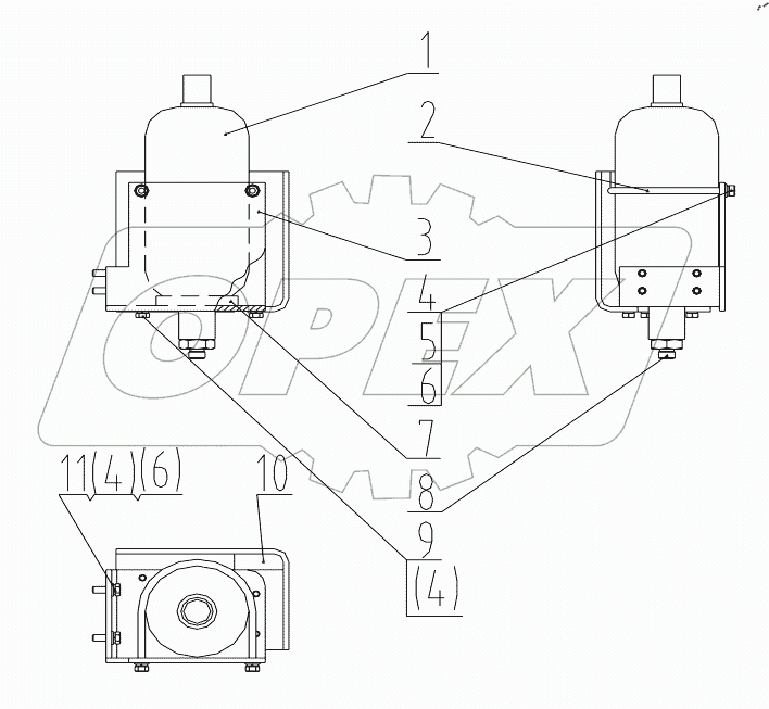  15C0106 000 BRAKE ACCUMULATOR ASSEMBLY